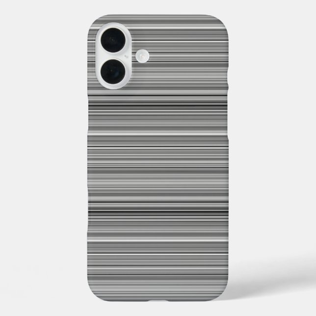 Süße graue Streifen Case-Mate iPhone Hülle (Rückseite)