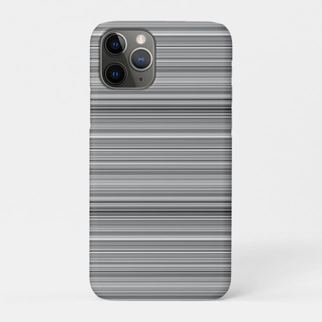 Süße graue Streifen Case-Mate iPhone Hülle (Rückseite)
