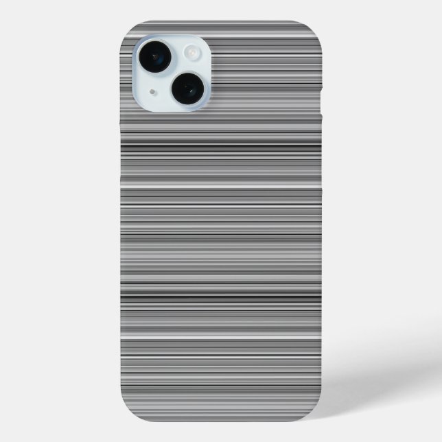 Süße graue Streifen Case-Mate iPhone Hülle (Rückseite)