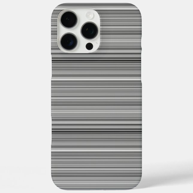 Süße graue Streifen Case-Mate iPhone Hülle (Rückseite)