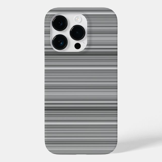 Süße graue Streifen Case-Mate iPhone Hülle (Rückseite)