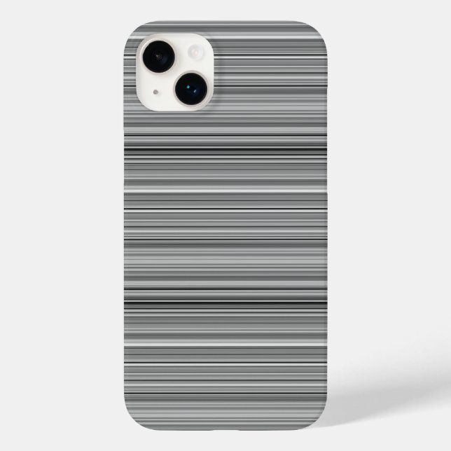 Süße graue Streifen Case-Mate iPhone Hülle (Rückseite)