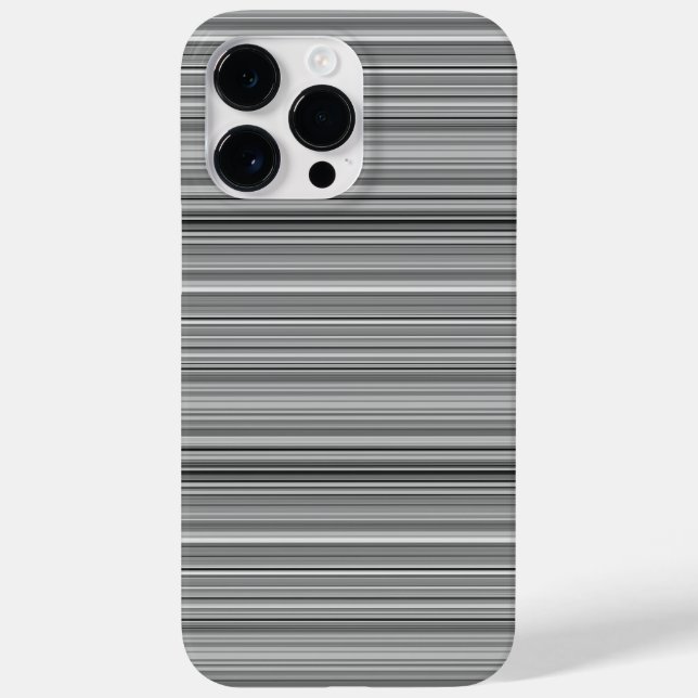 Süße graue Streifen Case-Mate iPhone Hülle (Rückseite)