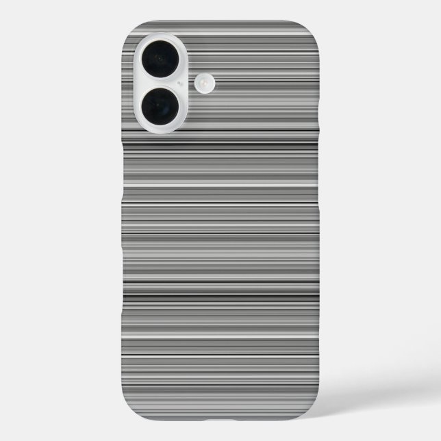 Süße graue Streifen Case-Mate iPhone Hülle (Rückseite)