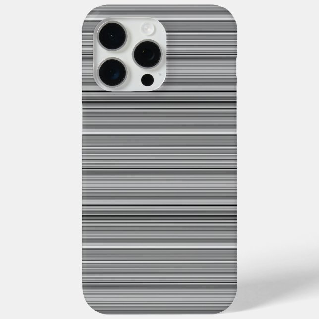 Süße graue Streifen Case-Mate iPhone Hülle (Rückseite)