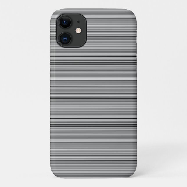 Süße graue Streifen Case-Mate iPhone Hülle (Rückseite)
