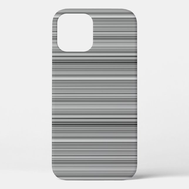 Süße graue Streifen Case-Mate iPhone Hülle (Rückseite)