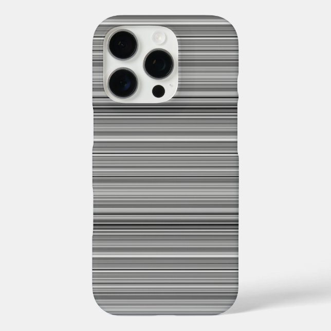 Süße graue Streifen Case-Mate iPhone Hülle (Rückseite)