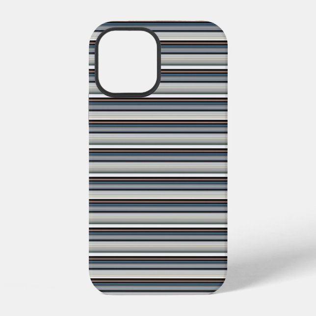 Süße graue weiße Streifen iPhone Hülle (Rückseite)