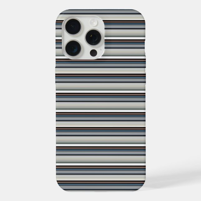 Süße graue weiße Streifen iPhone Hülle (Rückseite)