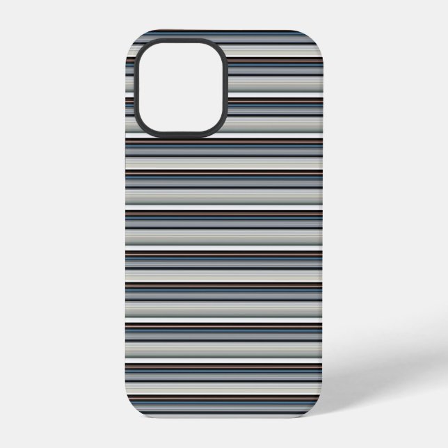 Süße graue weiße Streifen iPhone Hülle (Rückseite)