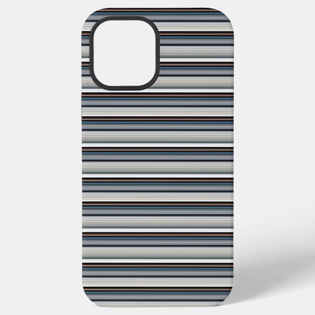Süße graue weiße Streifen iPhone Hülle (Rückseite)