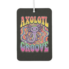 Süße groovy Hippie-Axolotl-Retro-70er-Regenbogen-K Autolufterfrischer