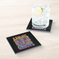 Süße groovy Hippie-Axolotl-Retro-70er-Regenbogen-K