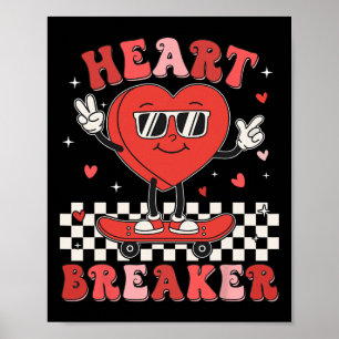 Süße Groovy Valentinstag Lustiger Valentinstag Kin Poster