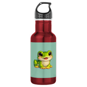 Süße großäugige Frosch Kawaii Tier Design Edelstahlflasche