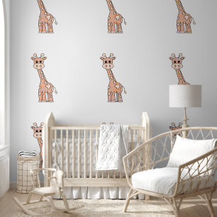 Süße große Giraffen-Baby-Kinderzimmer-Kinder Tapete