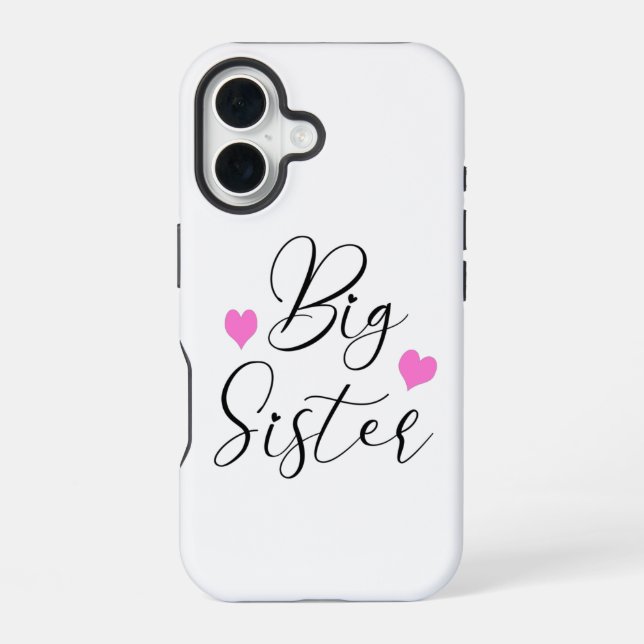 Süße große Schwester iPhone 16 Hülle (Rückseite)
