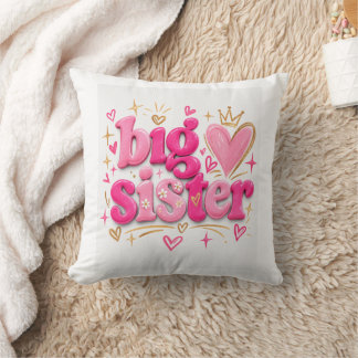 Süße große Schwester Kissen – Süßes Geschenk für M
