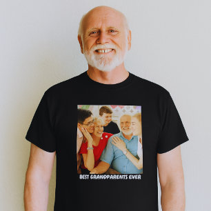 Süße Großeltern Enkelkinder Familienfoto-Geschenki T-Shirt