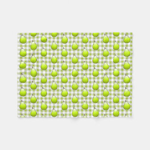 Süße grüne Birne Fleecedecke