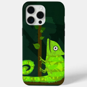 Süße grüne Chamäleon-Illustration tropisches Repti Case-Mate iPhone Hülle