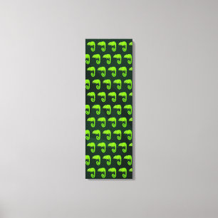 Süße grüne Chamäleon-Illustration tropisches Repti Leinwanddruck