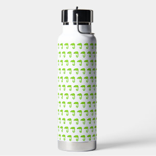 Süße grüne Chamäleon-Illustration tropisches Repti Trinkflasche