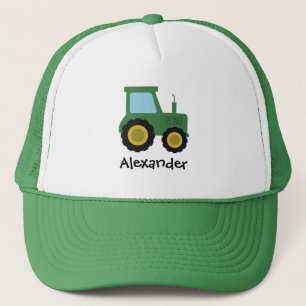 Süße grüne Farm-Traktoren für Jungen und Namens-Ki Truckerkappe