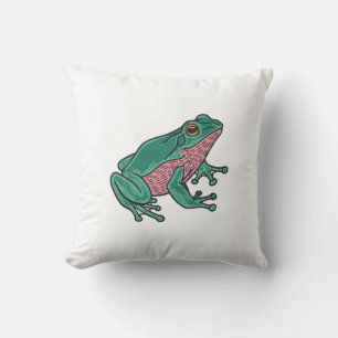 Süße grüne Frosch Kissen