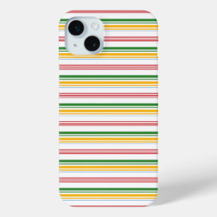Süße grüne gelbe Streifen Case-Mate iPhone Hülle