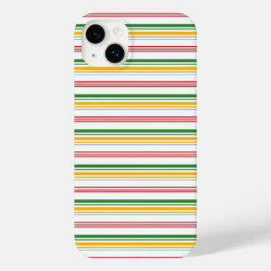 Süße grüne gelbe Streifen Case-Mate iPhone 14 Plus Hülle