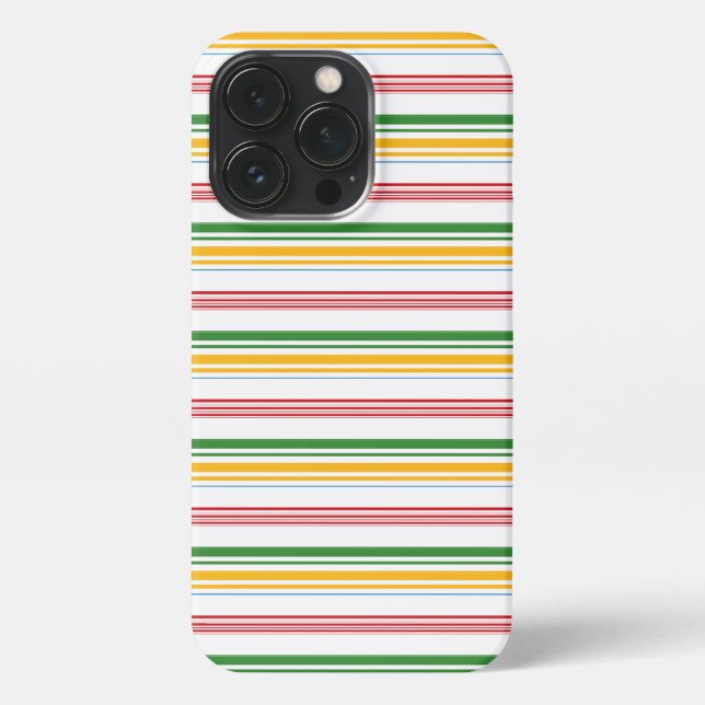 Süße grüne gelbe Streifen iPhone Hülle (Rückseite)