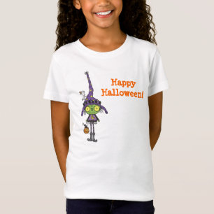 Süße grüne Hexe Halloween T-Shirt