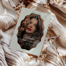 Süße grüne Schleife mit feinen Streifen Foto Absch Ankündigung