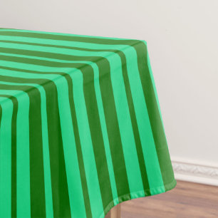 Süße grüne stilvolle Streifenmuster-Design Tischdecke