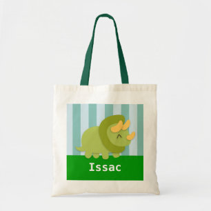 Süße grüne Triceratops-Dinosaurier-Kinder-Tragetas Tragetasche