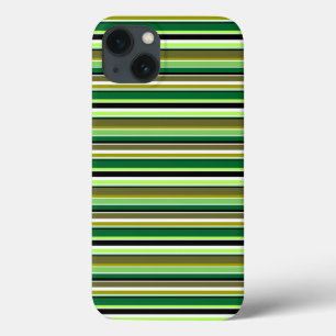 Süße grüne weiße Streifen Case-Mate iPhone Hülle