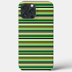 Süße grüne weiße Streifen Case-Mate iPhone Hülle
