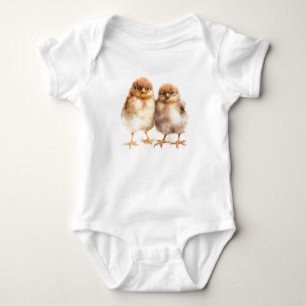 Süße Gruppe Babyküken Baby Strampler