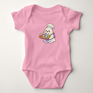 Süße Grusel-Bäckerei - Süßer Geist Baby Strampler