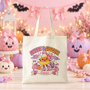 Süße gruselige Candy Corn Halloween-Tasche Tragetasche