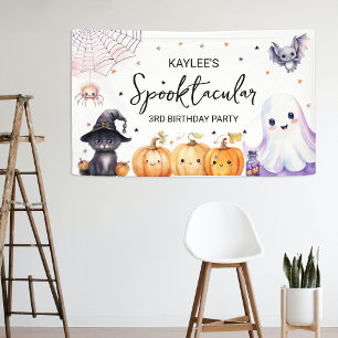 Süße gruselige Geburtstagsfeier Banner
