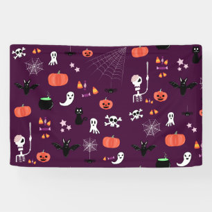 Süße gruselige Halloween-Kunst Banner
