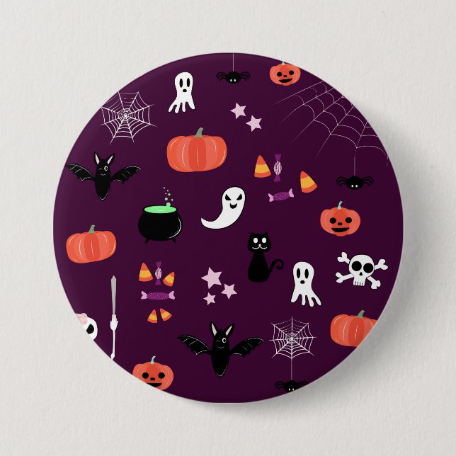 Süße Gruselige Halloween-Kunst Button (Vorderseite)