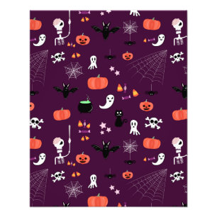 Süße gruselige Halloween-Kunst Fotodruck