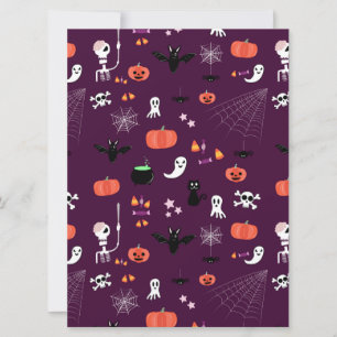 Süße Gruselige Halloween-Kunst Karte