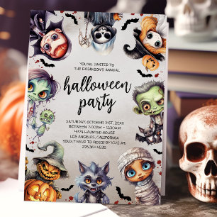 Süße gruselige Halloween-Party Einladung