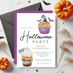 Süße gruselige Muffins Halloween-Party Einladung