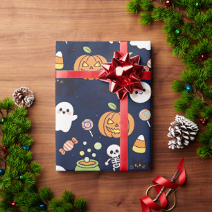Süße gruselige Party-Geschenkverpackung, lustiger  Geschenkpapier